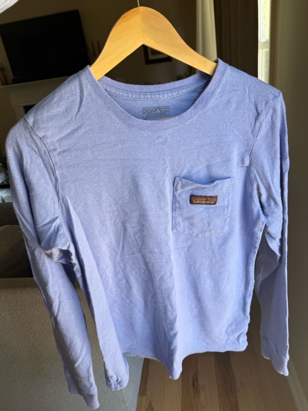 Patagonia Periwinkle Long-Sleeve Pocket Tee - Womens